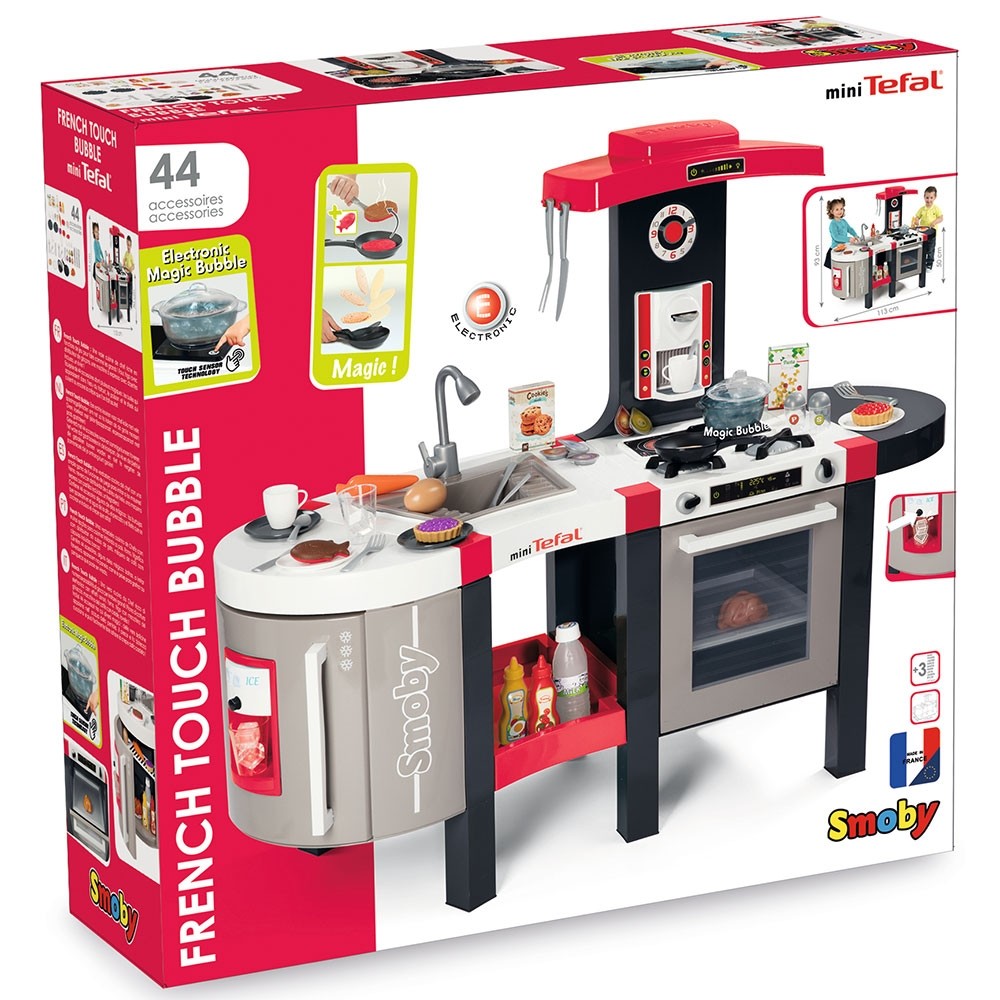 Bucatarie Smoby Tefal French Touch Bubble cu oala magica si accesorii image 7