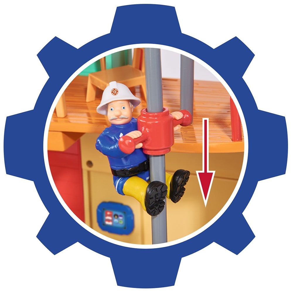 Jucarie Dickie Toys Statie de pompieri Fireman Sam cu figurina si accesorii image 11