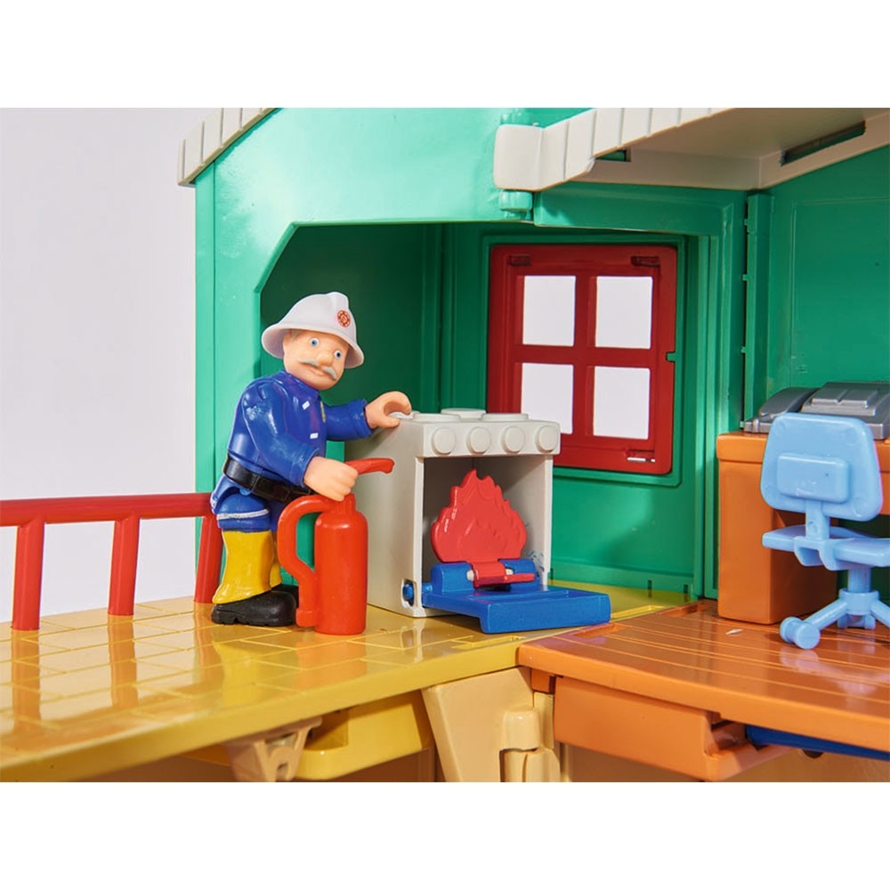 Jucarie Dickie Toys Statie de pompieri Fireman Sam cu figurina si accesorii image 14