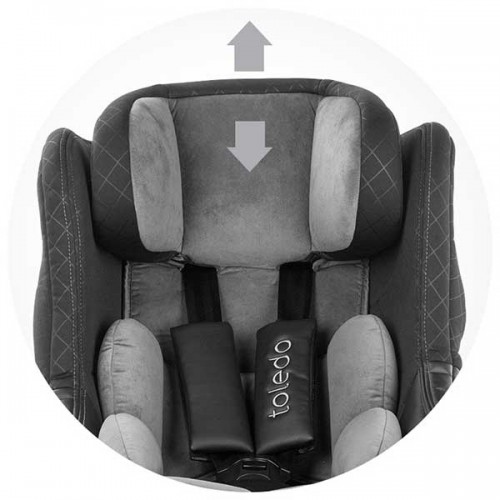 Scaun auto Chipolino Toledo 0-18 kg ash cu sistem Isofix si sezut rotativ image 6