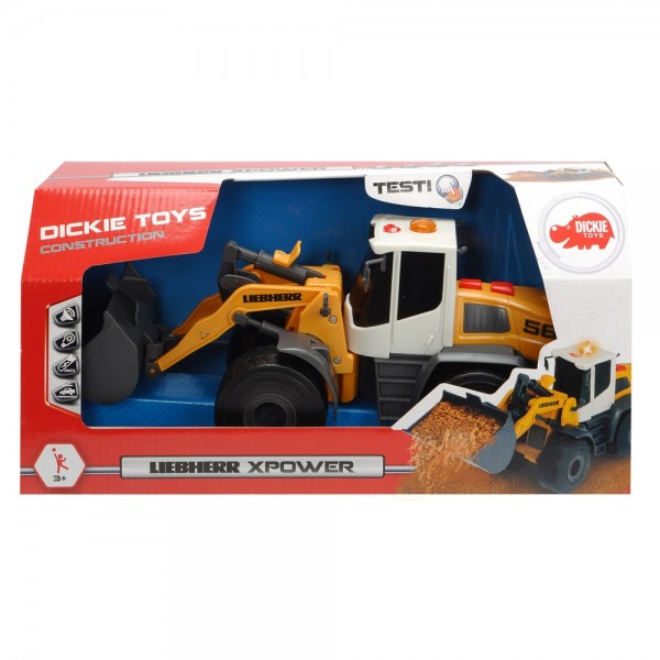 Excavator Dickie Toys Liebherr L566 Xpower cu sunete si lumini image 6