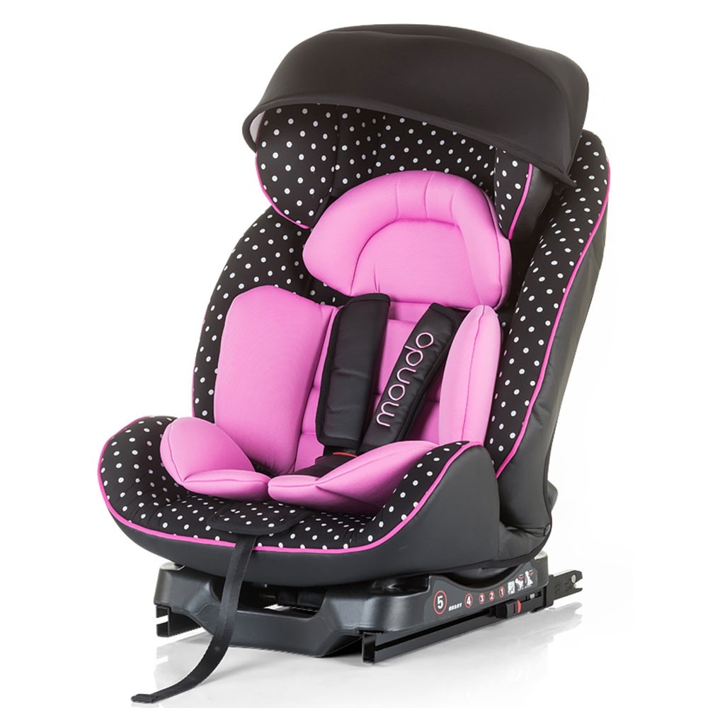 Scaun auto Chipolino Mondo 0-25 kg rose cu sistem Isofix