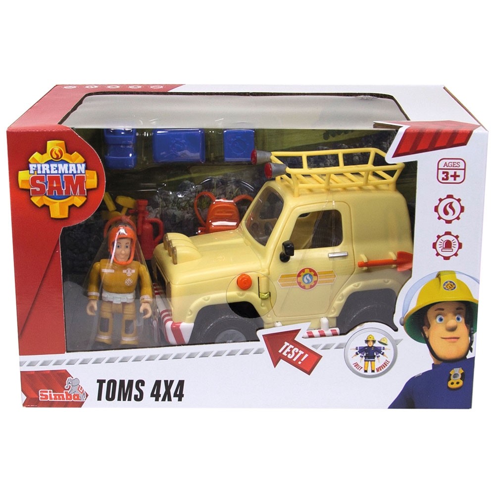 Masina Simba Fireman Sam Tom`s 4x4 cu 1 figurina si accesorii image 8