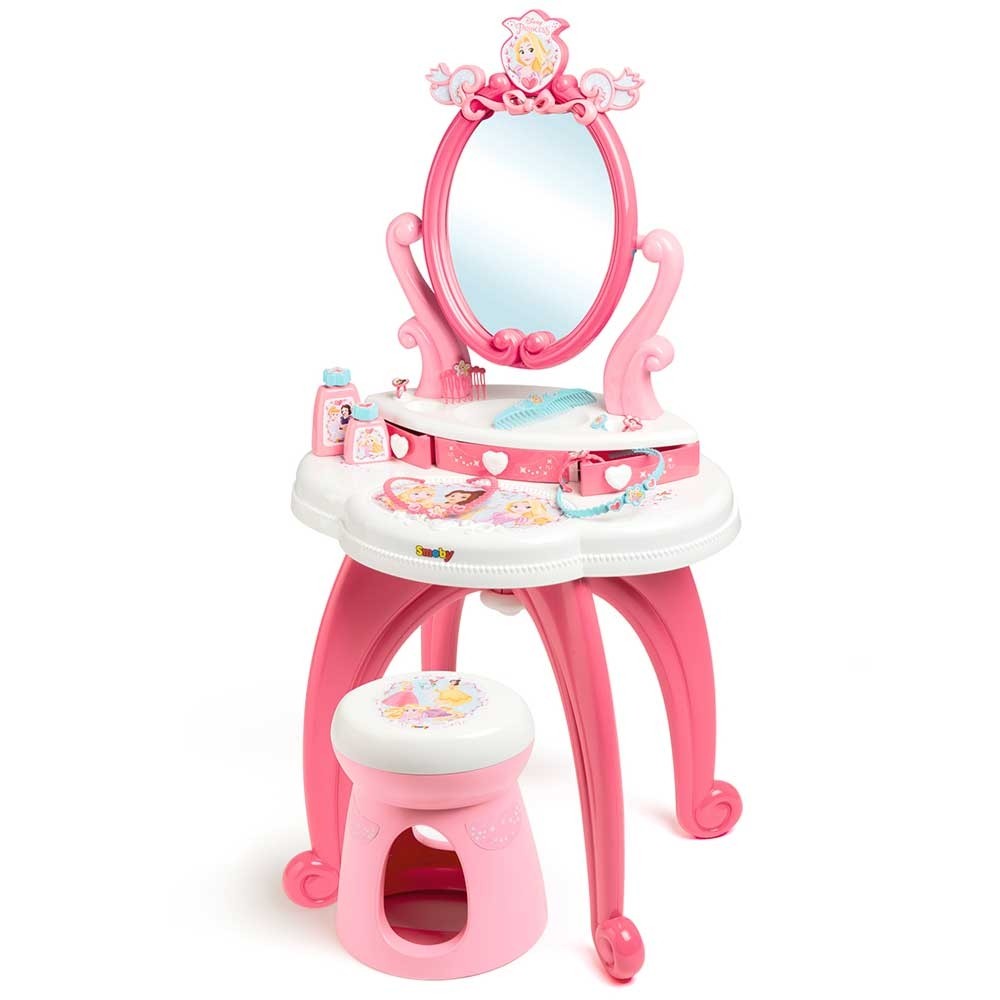 Jucarie Smoby Masuta de machiaj Disney Princess 2 in 1 cu accesorii