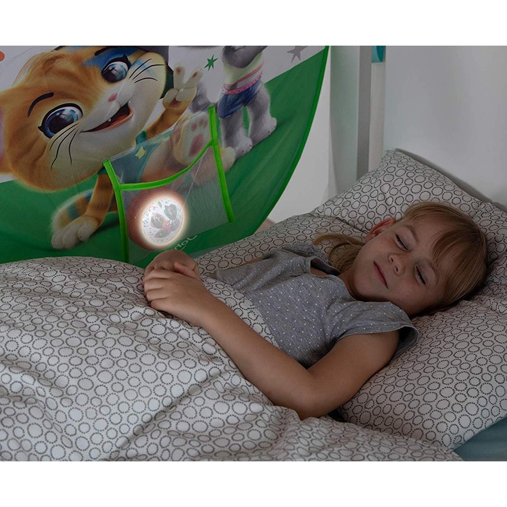Cort pentru pat copii John 44 Cats cu lampa 220x80 cm image 1