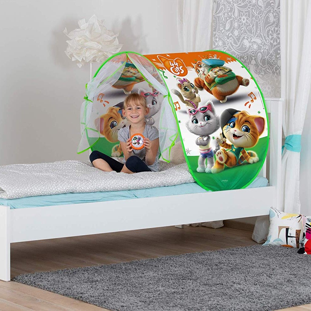 Cort pentru pat copii John 44 Cats cu lampa 220x80 cm image 2