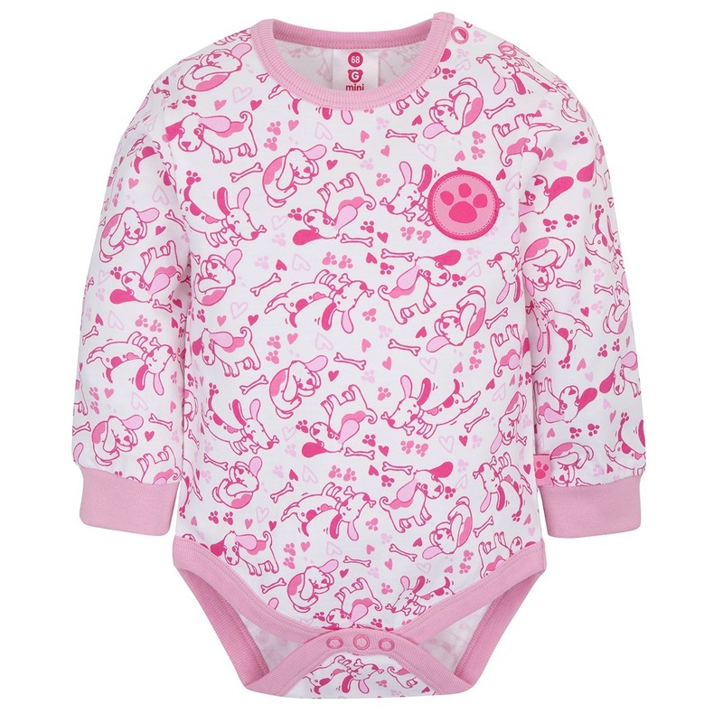 Gmini Body cu maneca lunga Prima Pink-68