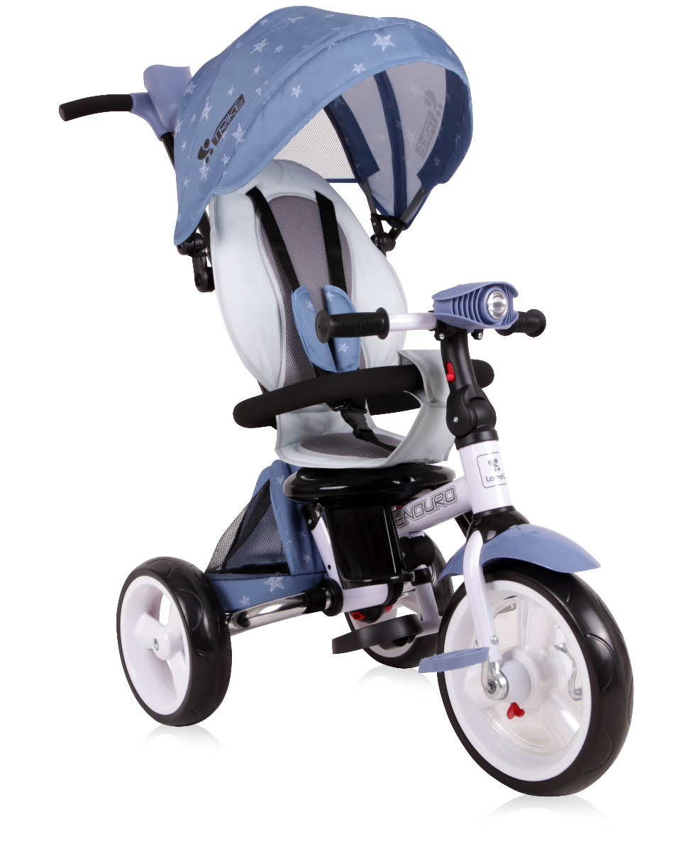 Tricicleta multifunctionala 4in1, Enduro, scaun rotativ, Grey Stars