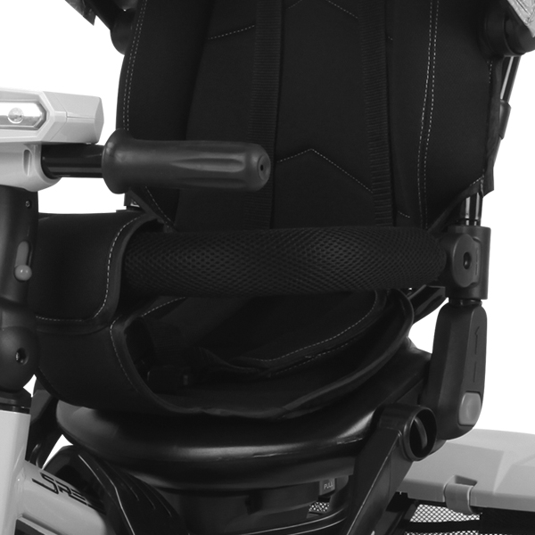 Tricicleta multifunctionala 4in1, Speedy, roti cu camera, scaun rotativ, Red & Black image 6
