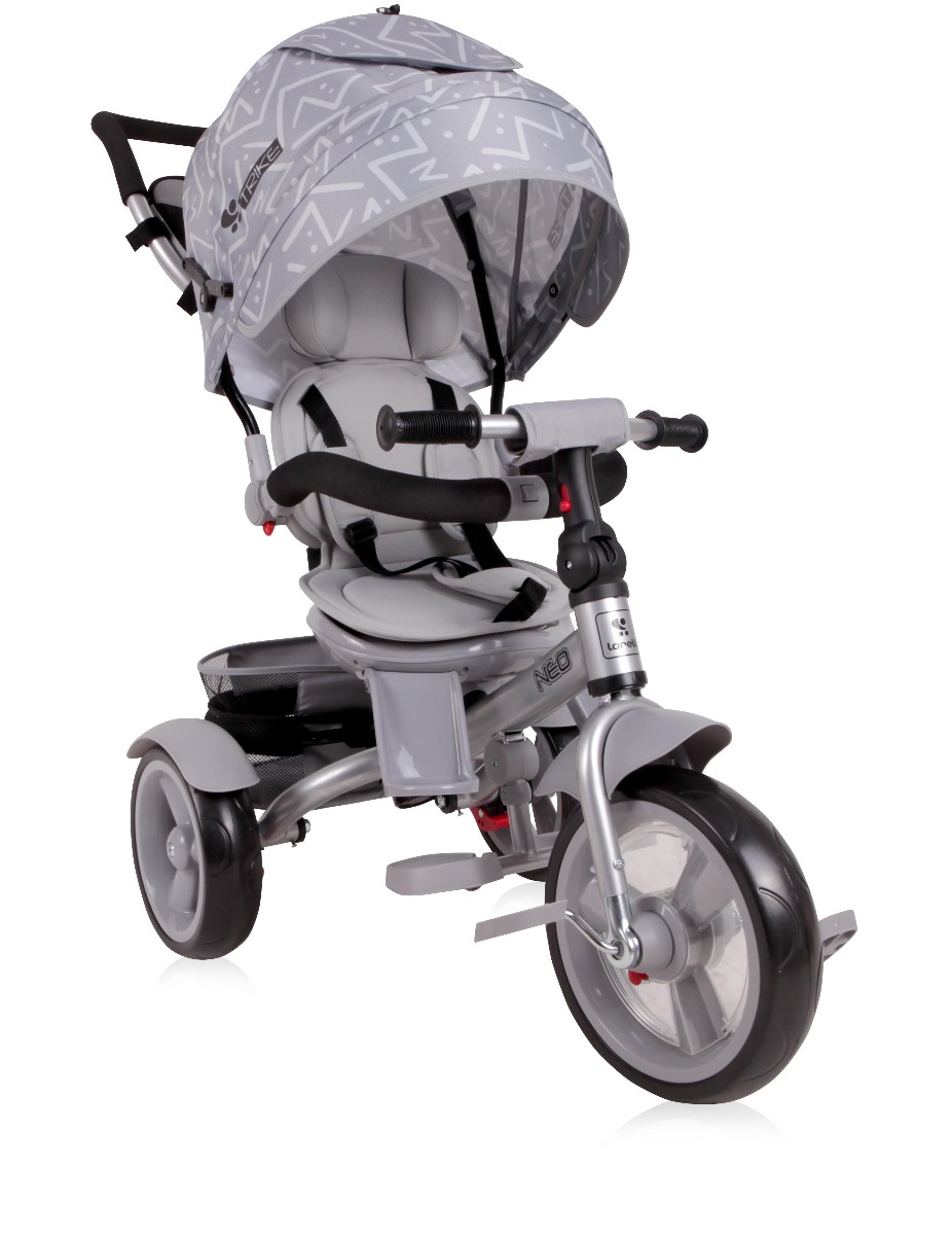 Tricicleta multifunctionala 4in1, Neo, Light Dark Grey