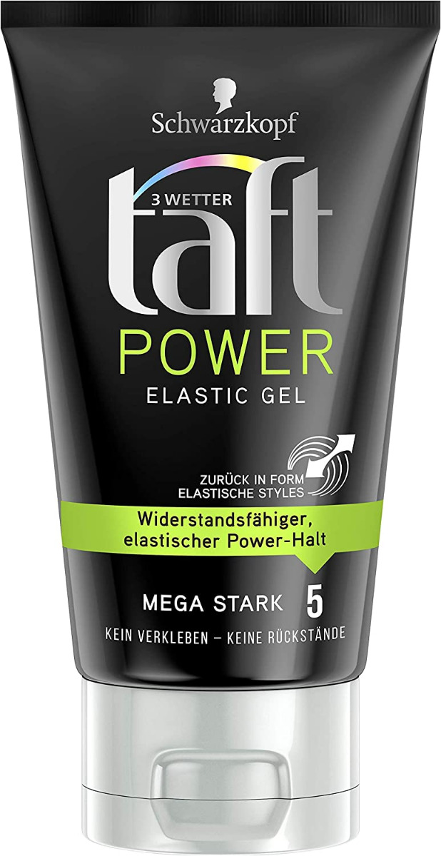 Gel de par, Schwarzkopf 3 Wetter Taft, Power Gel, Elastic Mega Starker Halt 5, 150 ml