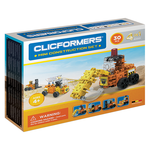 Set de construit Clicformers- Mini set cu vehicule de santier image 4