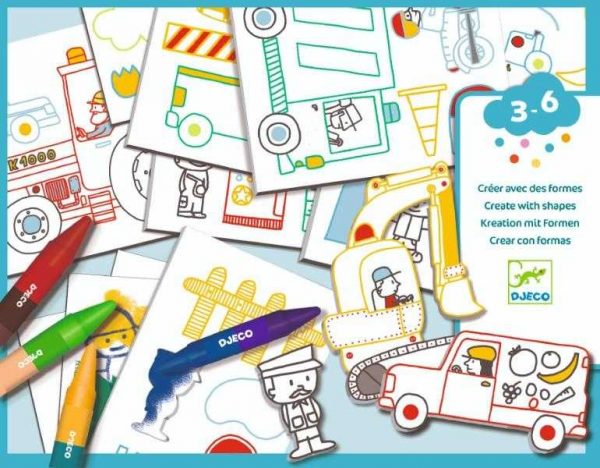 Atelier creativ Djeco, Masini