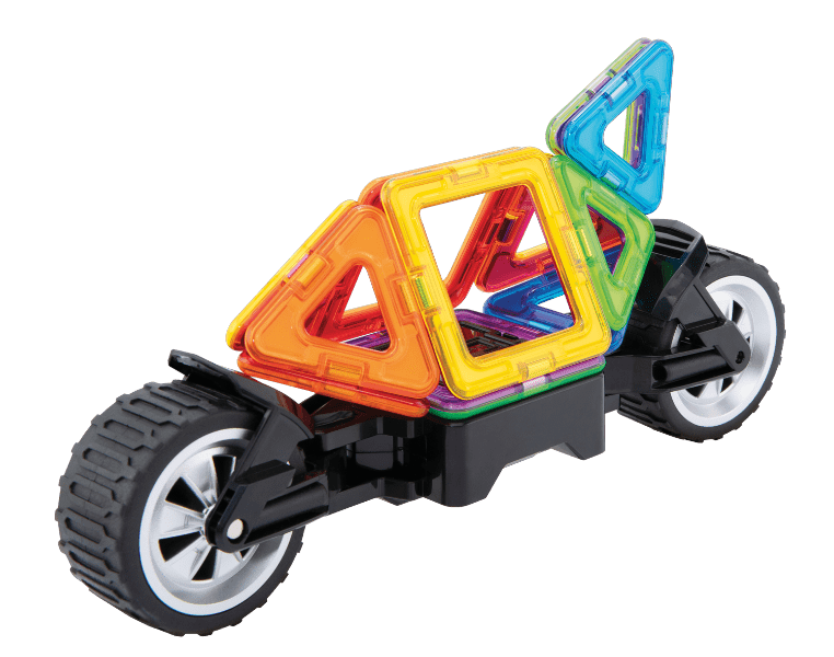 Set magnetic de construit- Magformers Vehicule, 17 piese image 4