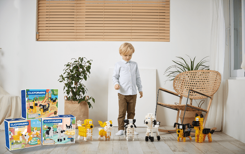 Set de construit Clicformers-Animale prietenoase, 79 piese image 5