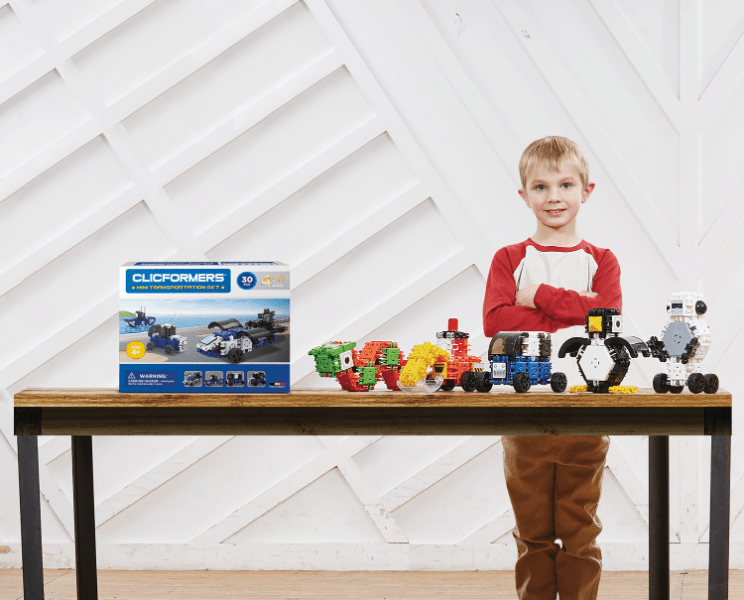 Set de construit Clicformers-Mini Transporter 30 piese image 5