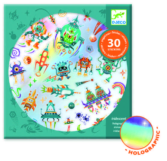 Abtibilduri metalice Djeco, Intergalactic