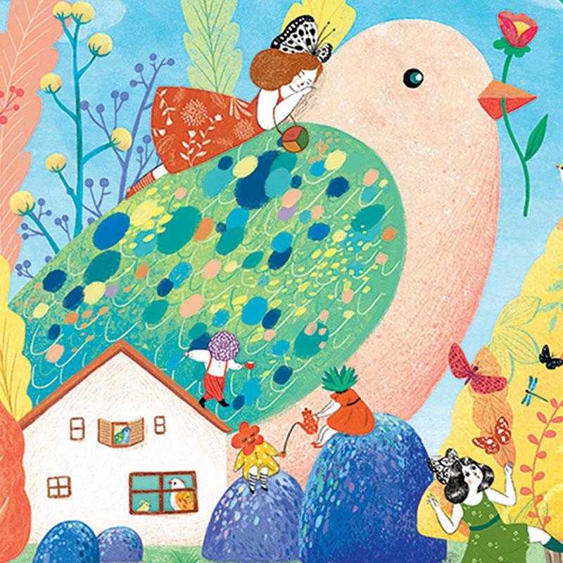 Puzzle Djeco Miss Birdy 350 pcs