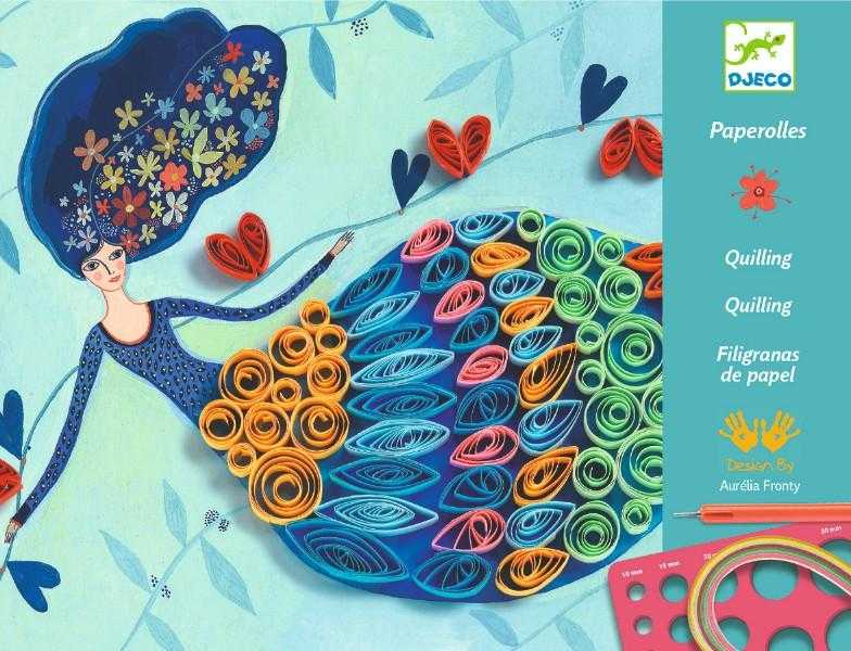 Atelier quilling Djeco, Fete elegante image 1
