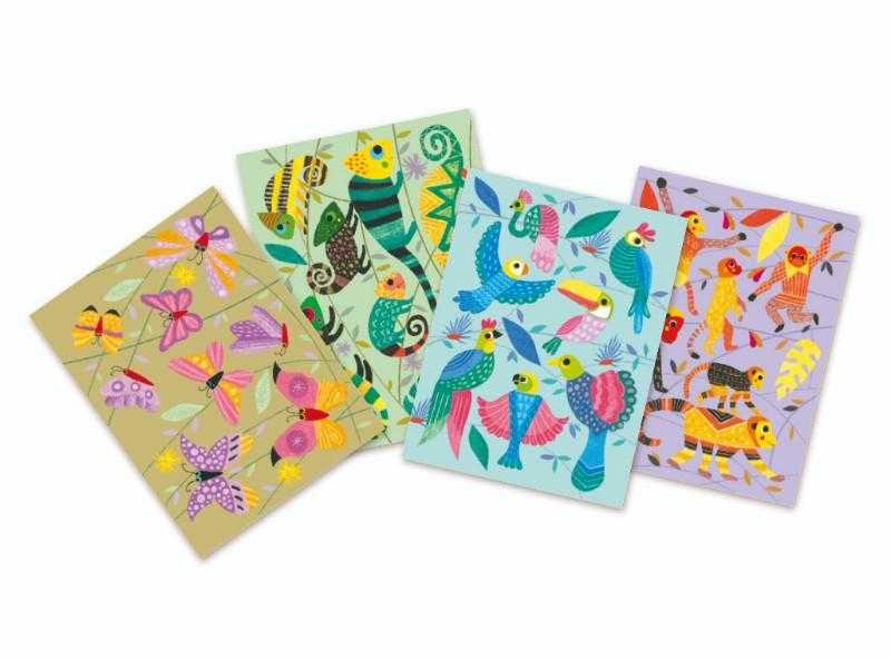 Atelier culori ulei pastel Djeco, Jungla