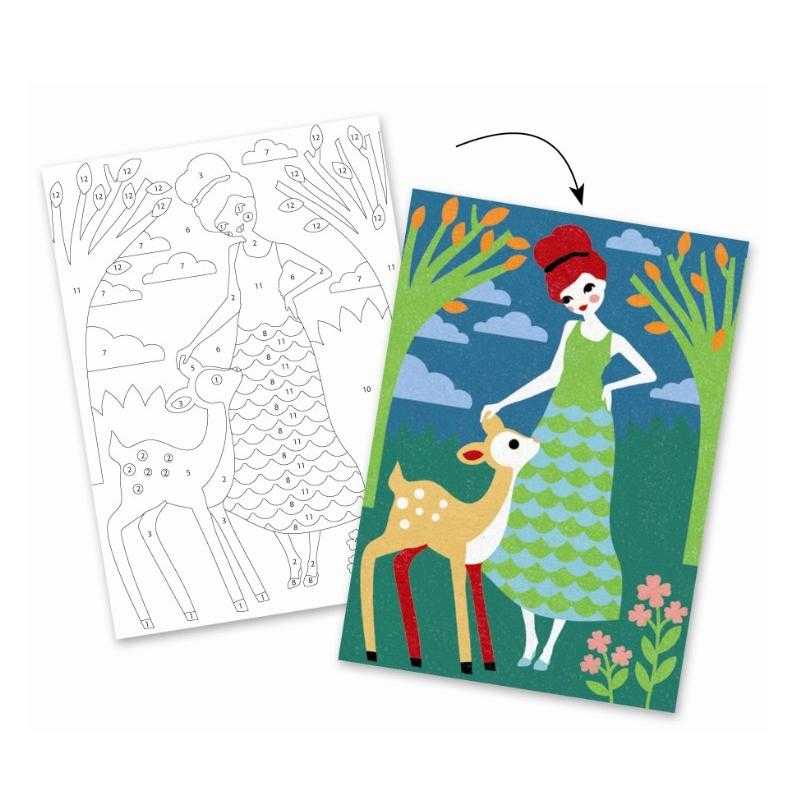 Nisip colorat Djeco Fete in natura image 1