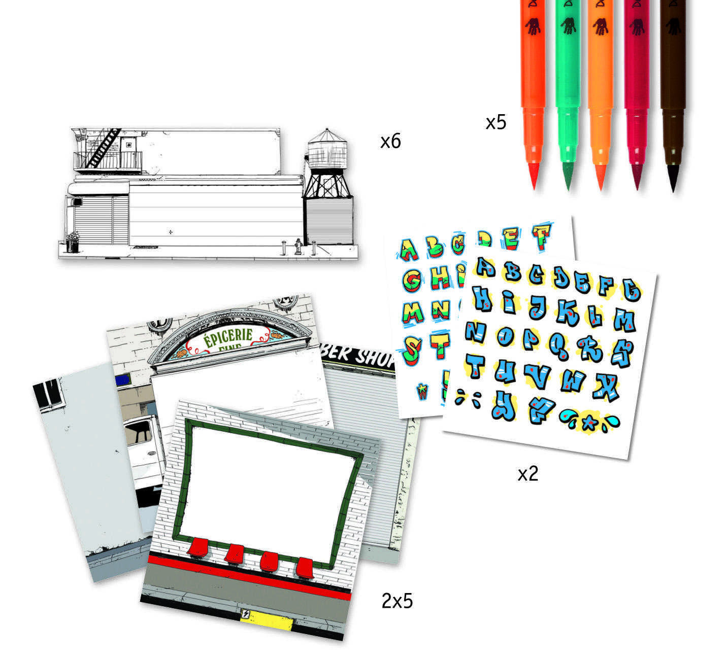 Street art, set creativ Djeco