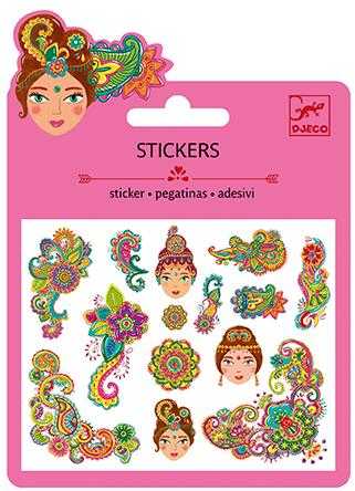 Set abtibilduri Djeco, motive indiene