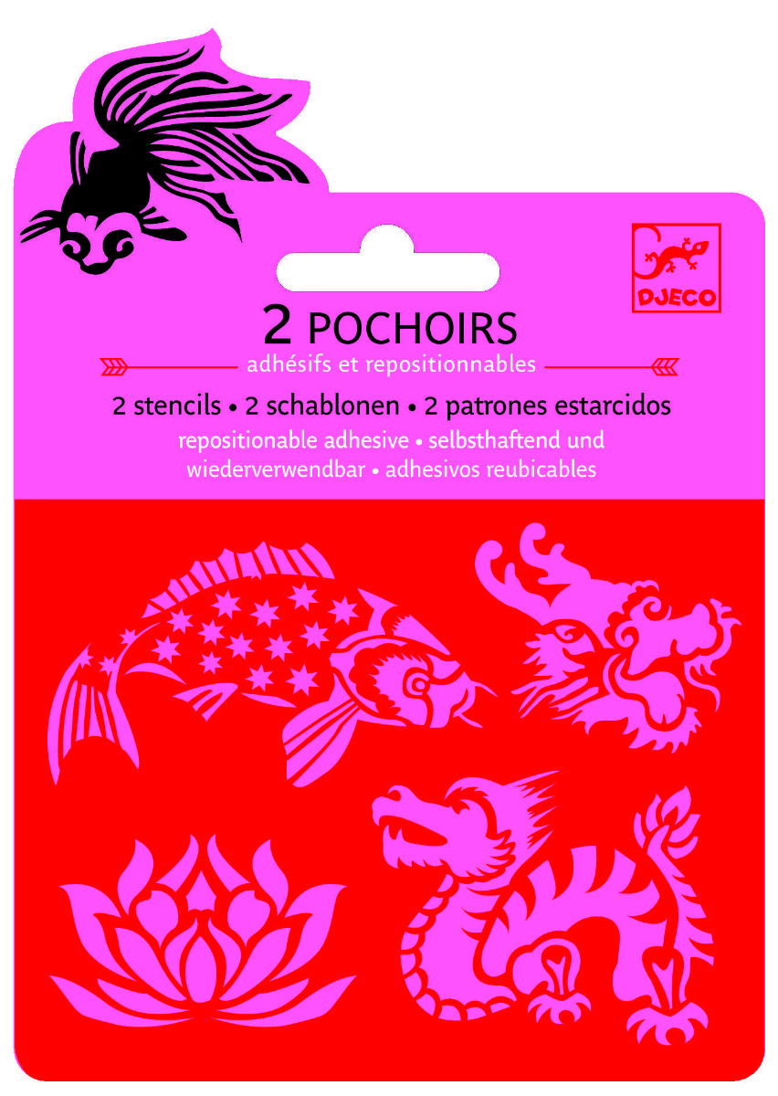 Set sabloane Djeco, Asia image 1