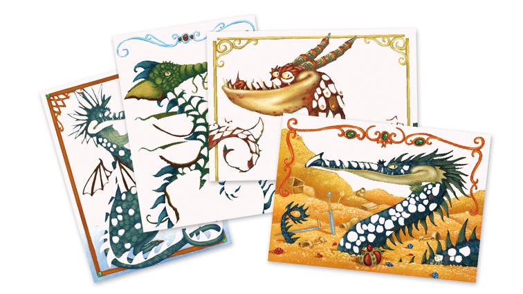 Dragoni joc creativ Djeco cu foite