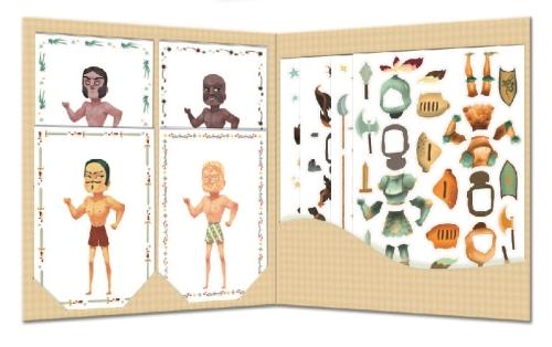 Abtibilduri repozitionabile Djeco - cavaleri image 1