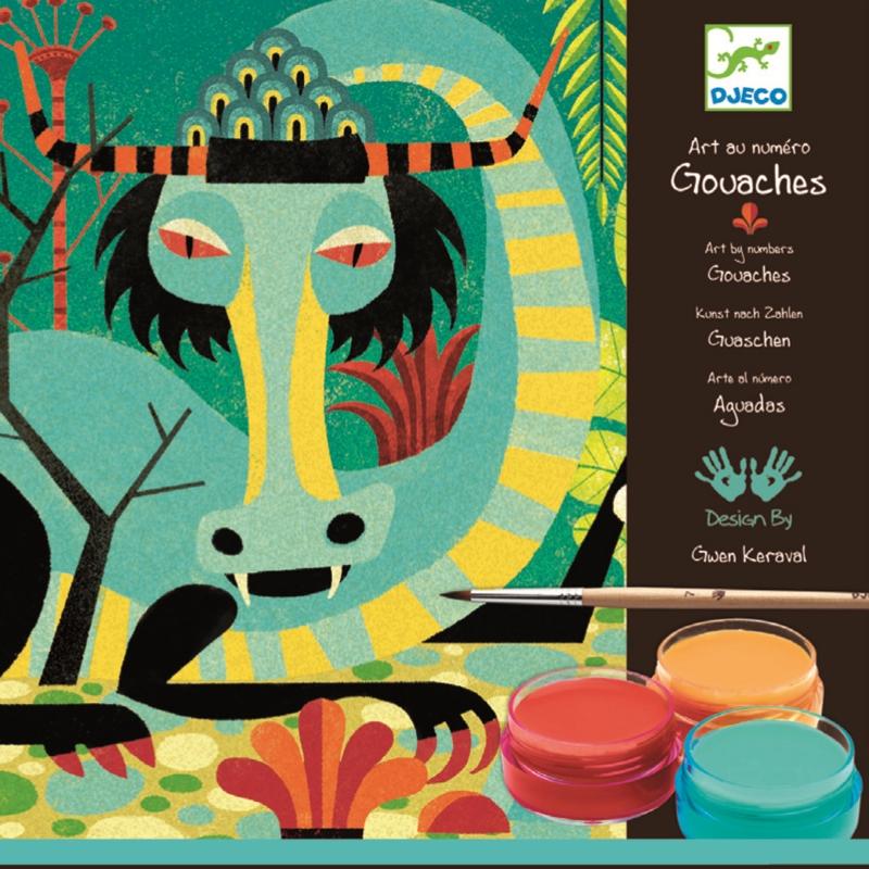 Joc creativ pentru baieti , Dragoni de pictat cu guase image 1