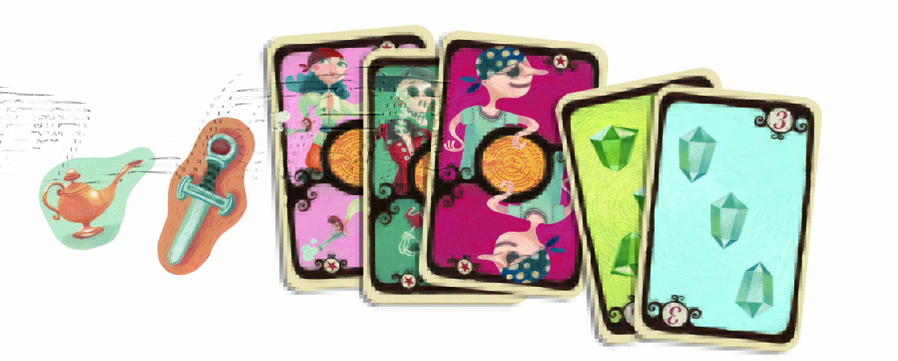 Joc de carti Djeco Casino Pirate