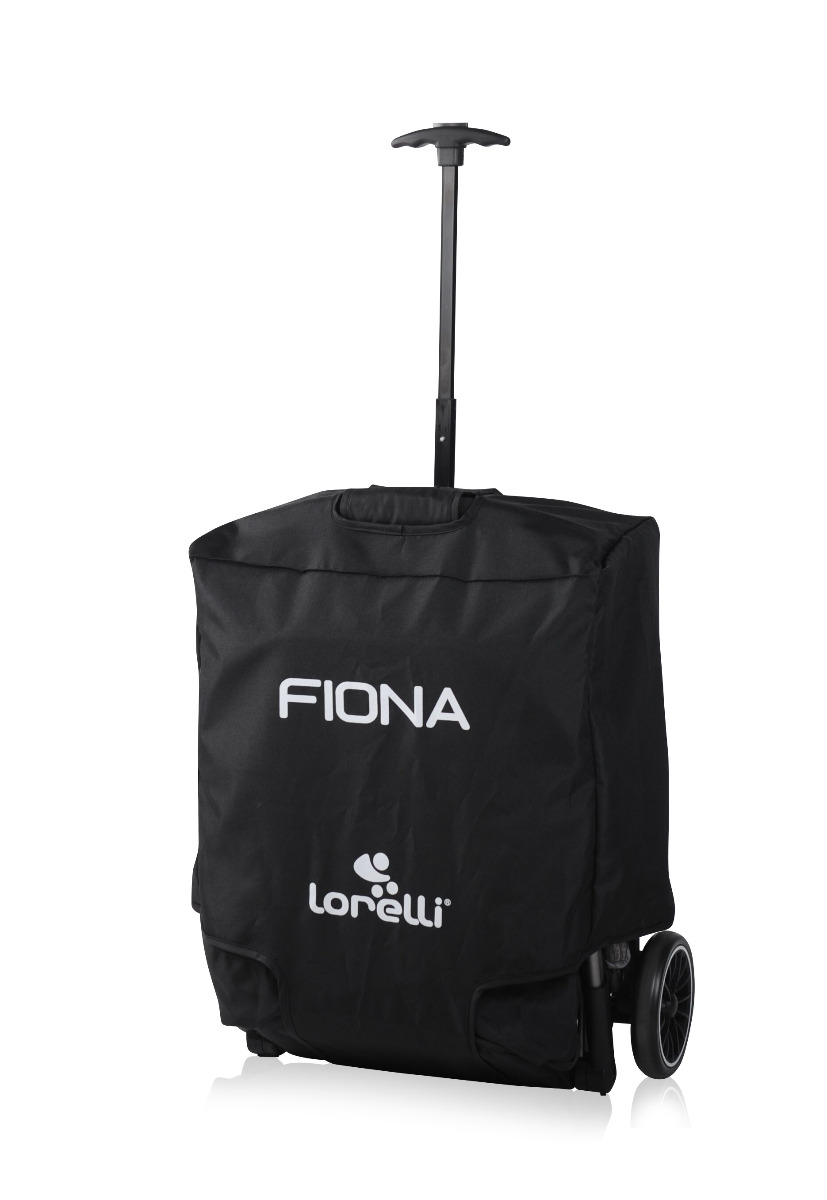 Carucior pentru nou-nascut, Fiona, cu geanta de transport, Dark Grey image 2