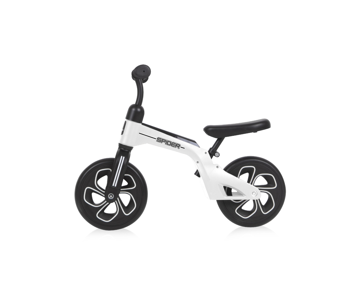 Bicicleta de tranzitie pentru copii, Spider, fara pedale, roti mari, White image 1