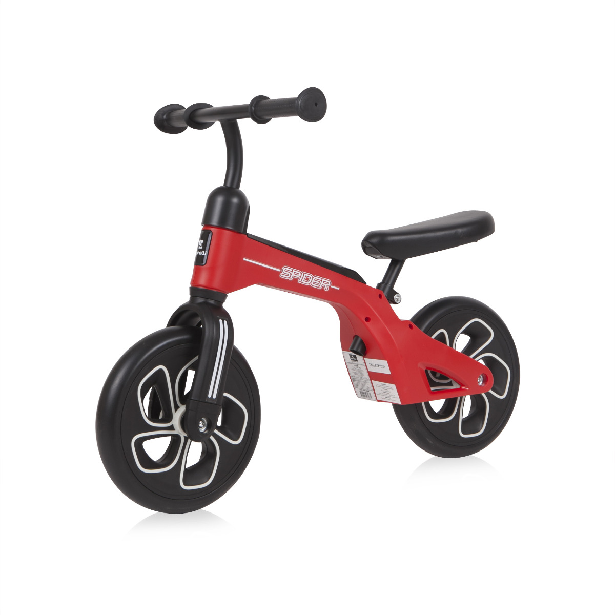 Bicicleta de tranzitie pentru copii, Spider, fara pedale, roti mari, Red