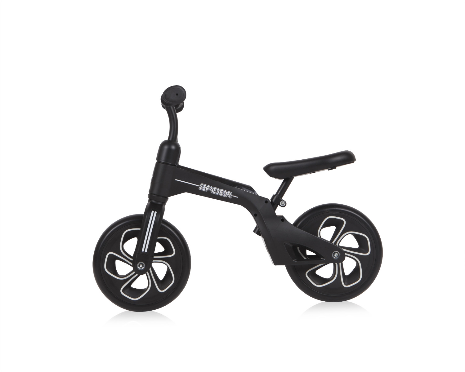 Bicicleta de tranzitie pentru copii, Spider, fara pedale, roti mari, Black image 3