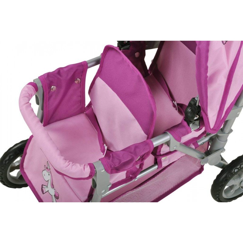 Carucior pentru doua papusi Big Twin The Unicorn image 2