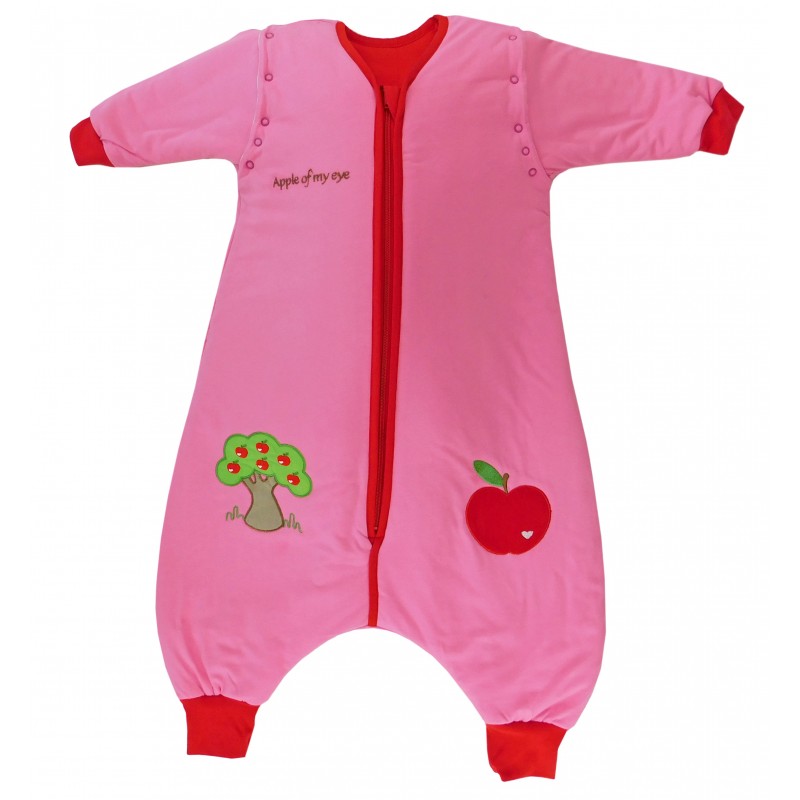 Sac de dormit cu picioruse si maneca lunga detasabila Apple of my eye 2-3 ani 2.5 Tog