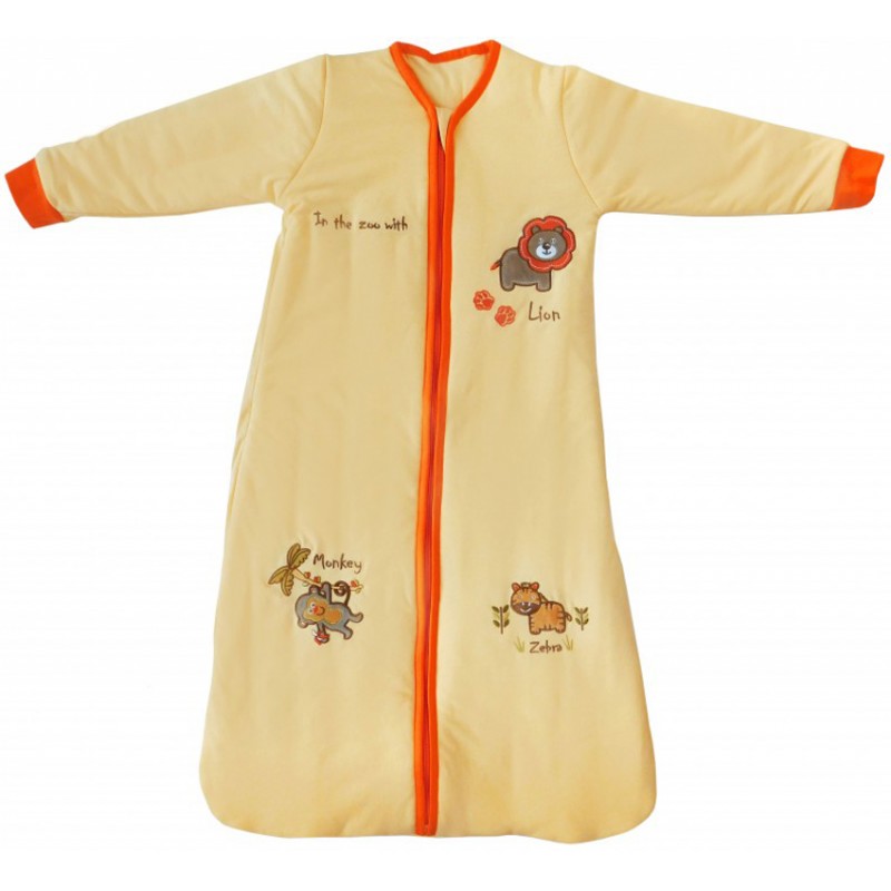 Sac de dormit cu maneca lunga In The Zoo 0-6 luni 3.5 Tog