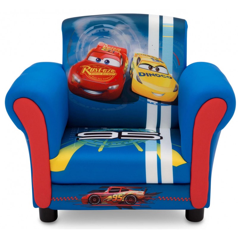 Fotoliu cu cadru din lemn Disney Cars Racers