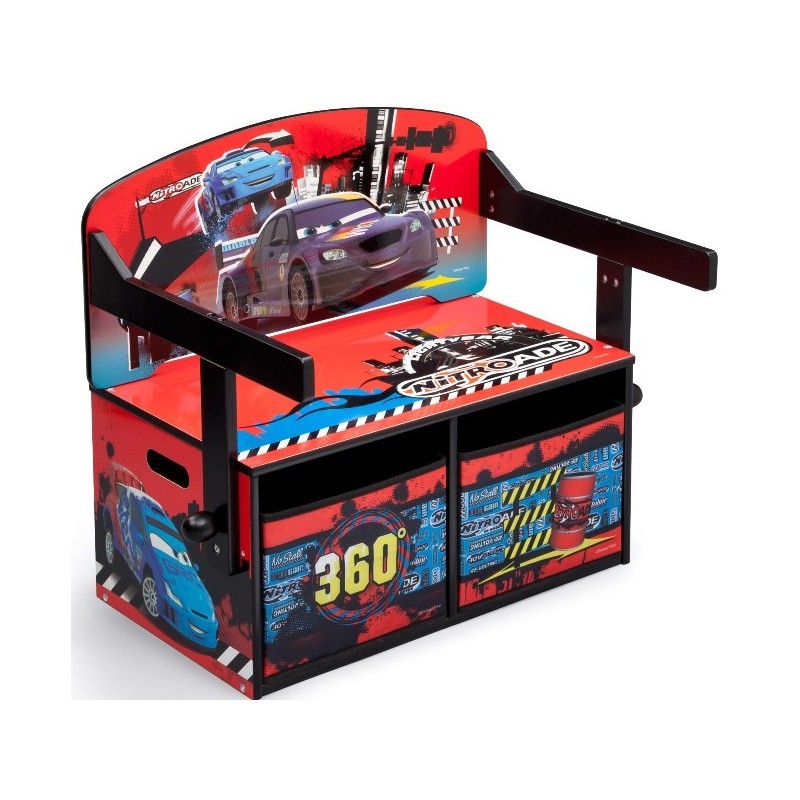 Mobilier 2 in 1 pentru depozitare jucarii Disney Lightning McQueen