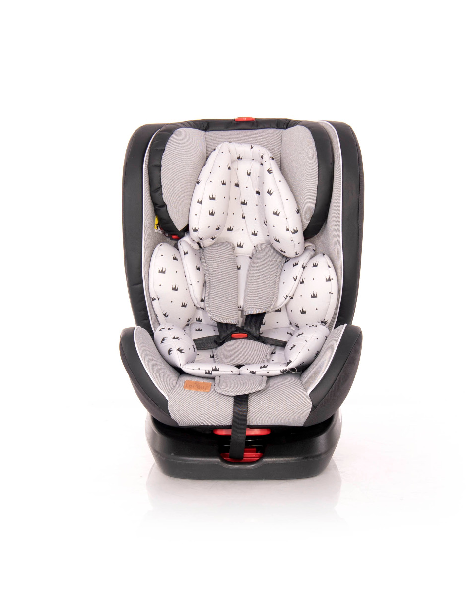 Scaun auto, Nebula, Isofix, 0-36 Kg, rotativ 360 grade, Grey Crowns image 1