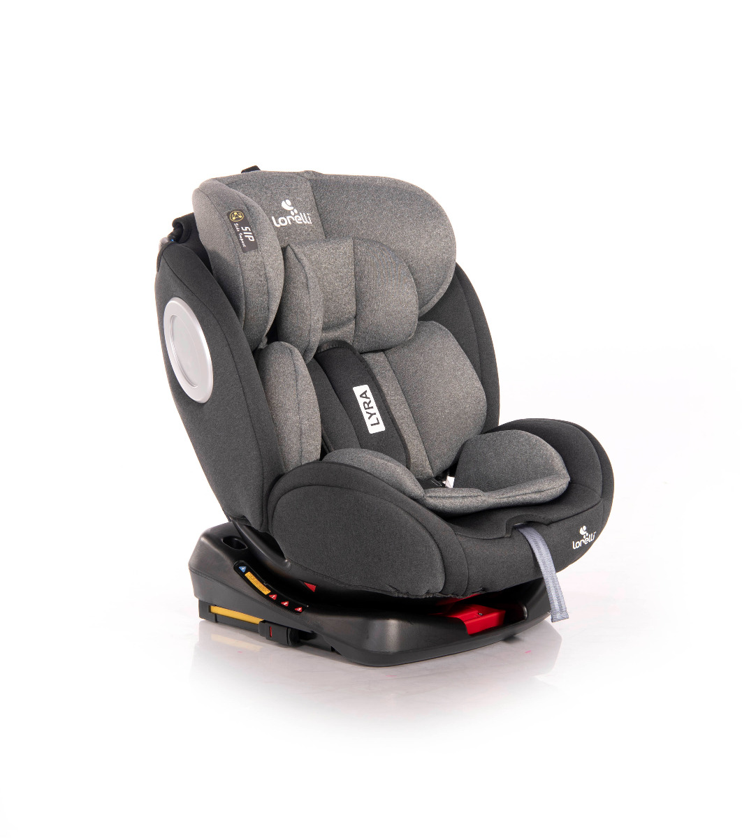 Scaun auto, Lyra, Isofix, 0-36 Kg, rotativ 360 grade, Black & Grey