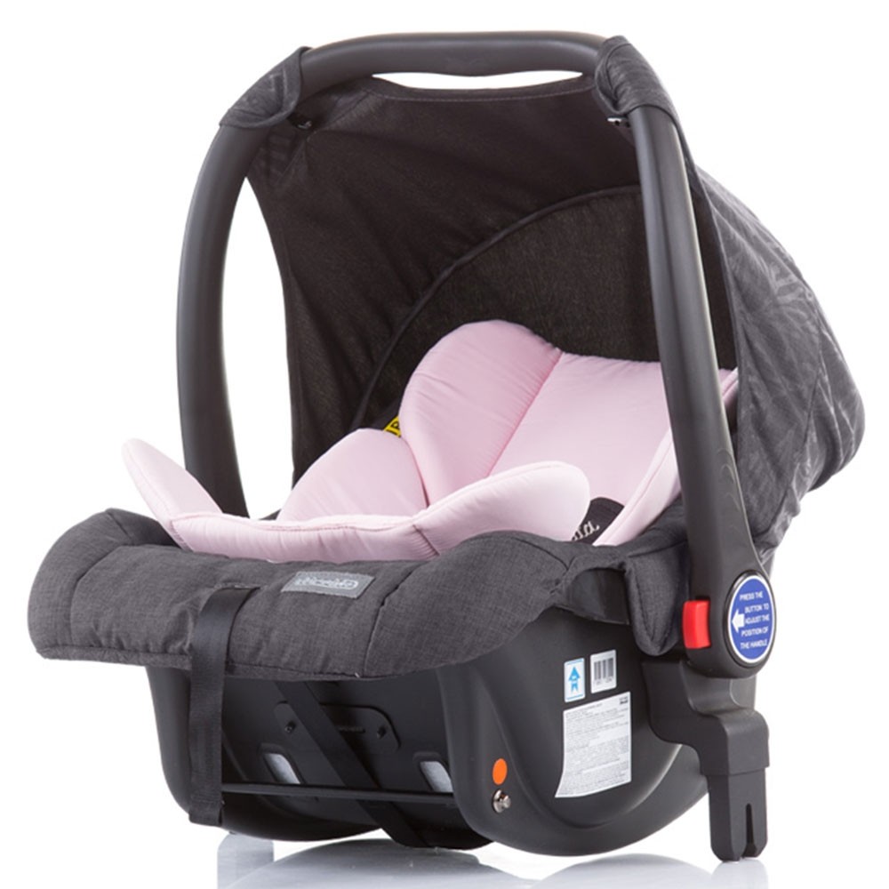 Carucior Chipolino Malta 3 in 1 baby pink image 2