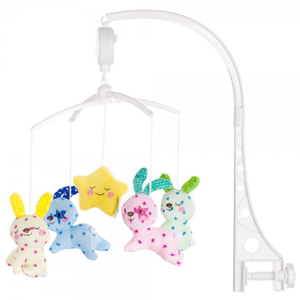 Carusel muzical pentru patut Chipolino Baby Bunnies