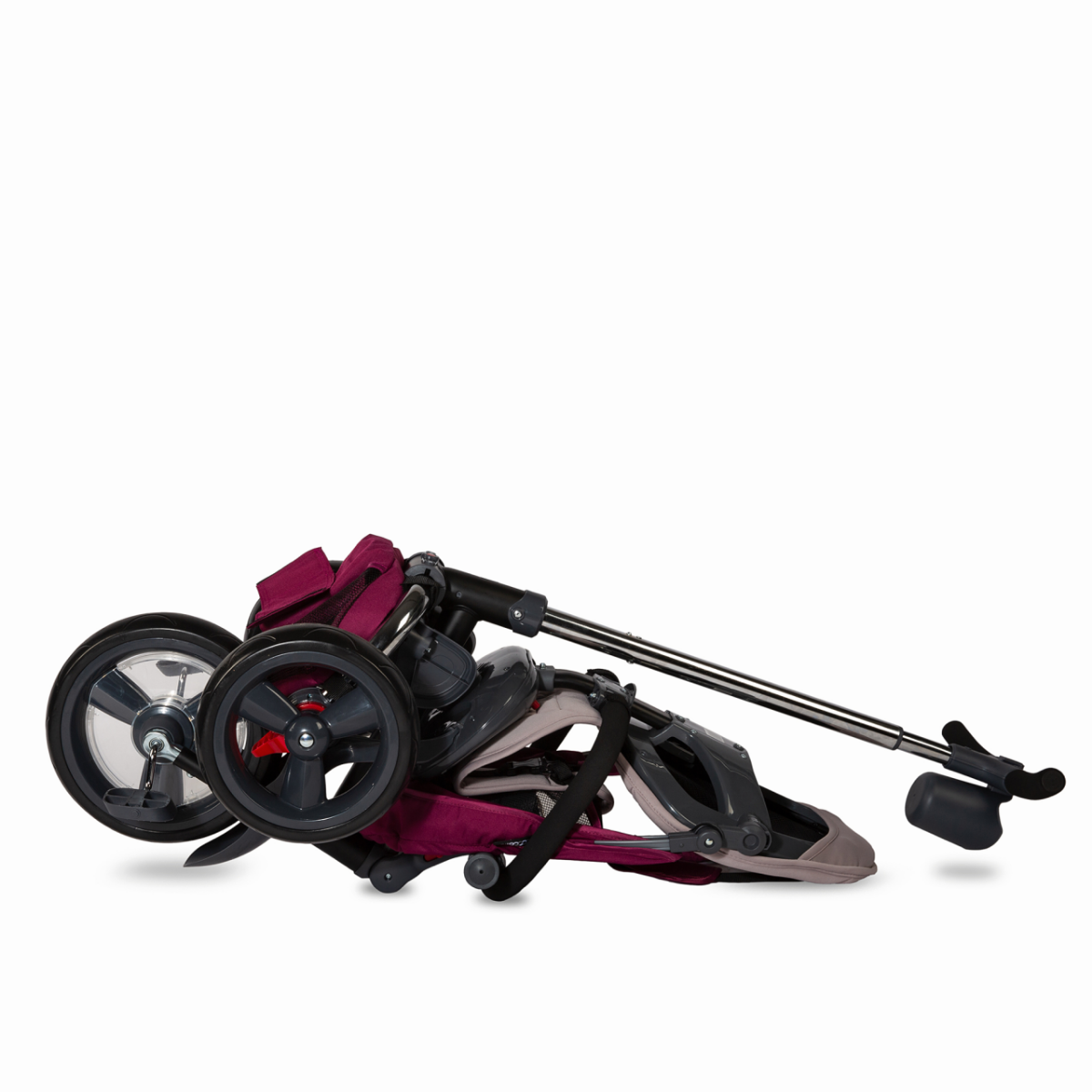Tricicleta multifunctionala 4in1 cu sezut reversibil Coccolle Velo Violet image 4