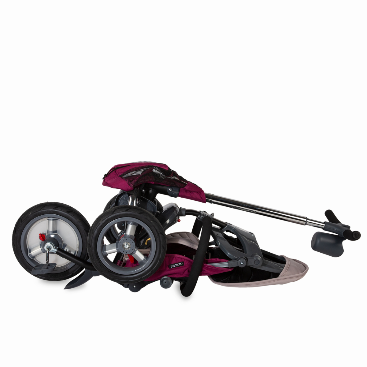 Tricicleta multifunctionala 4in1 cu sezut reversibil Coccolle Velo Air Violet image 9