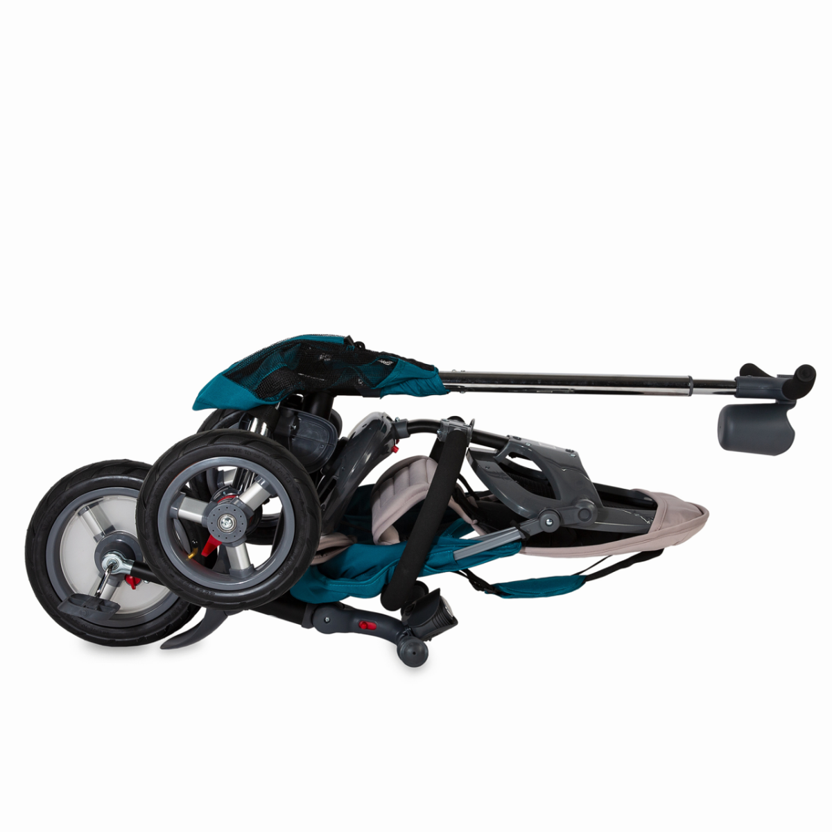 Tricicleta multifunctionala 4in1 cu sezut reversibil Coccolle Velo Air Verde image 9