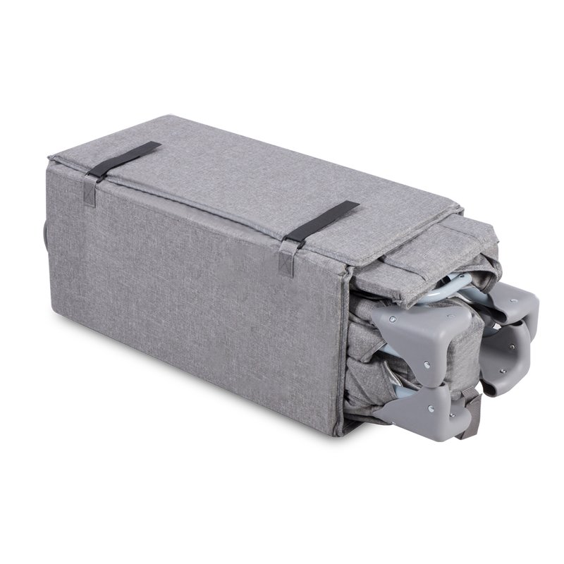 Lionelo - Patut pliant Simon, Grey/Turquoise image 2