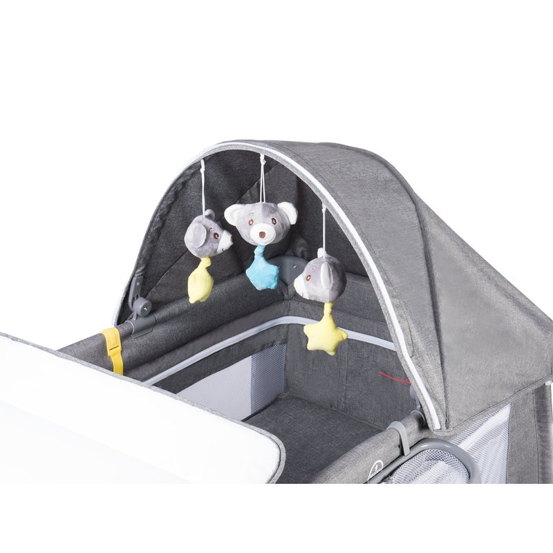 Lionelo - Patut pliant Simon, Grey/Turquoise image 5